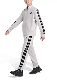 Boys 8-20 2-Piece Long Sleeve 3-Stripes Jacket and Pants Event Set