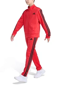 Boys 8-20 2-Piece Long Sleeve 3-Stripes Jacket and Pants Event Set