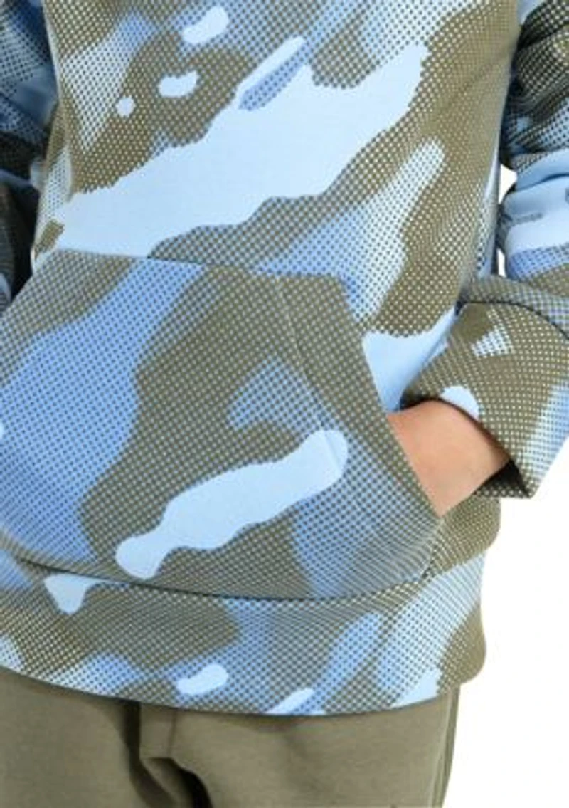 Boys 4-7 2 Piece Long Sleeve Halftone Camo Fleece Pullover Hoodie and Jogger Pants Set