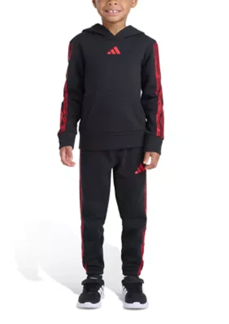 Boys 4-7 2-Piece Long Sleeve Pullover Hoodie and Joggers Set