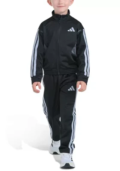 Boys 4-7 Two-Piece Long Sleeve Sport Block Jacket & Pant Track Set