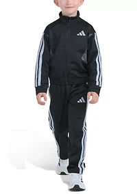 Boys 4-7 Two-Piece Long Sleeve Sport Block Jacket & Pant Track Set