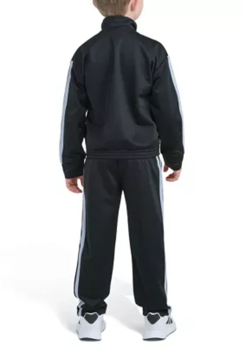 Boys 4-7 Two-Piece Long Sleeve Sport Block Jacket & Pant Track Set