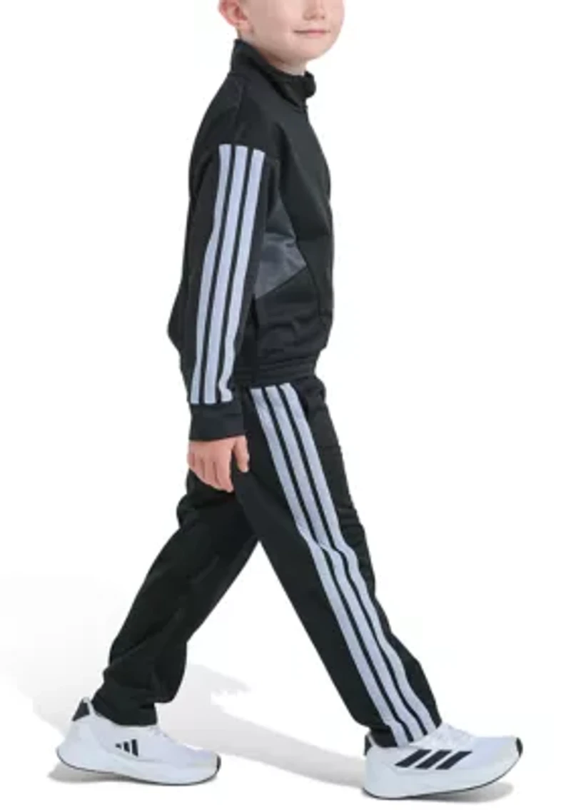 Boys 4-7 Two-Piece Long Sleeve Sport Block Jacket & Pant Track Set