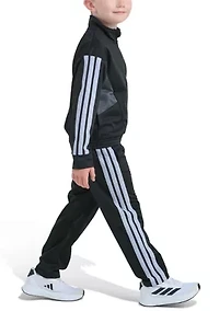 Boys 4-7 Two-Piece Long Sleeve Sport Block Jacket & Pant Track Set