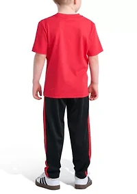 Boys 4-7 2-Piece Short Sleeve Graphic Shirt & Jogger Pant Set