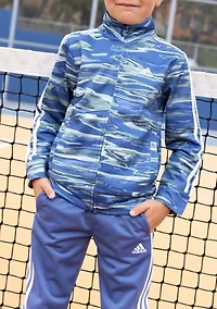 Boys 4-7 2 Piece Long Sleeve Printed Jacket Tricot Set