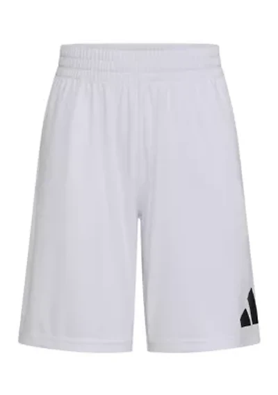 Boys 8-20 Elastic Waistband Big Logo Shorts