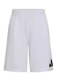 Boys 8-20 Elastic Waistband Big Logo Shorts