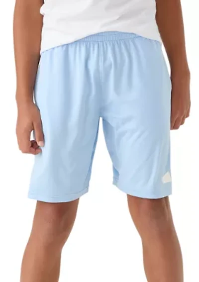 Boys 8-20 Elastic Waistband Big Logo Shorts