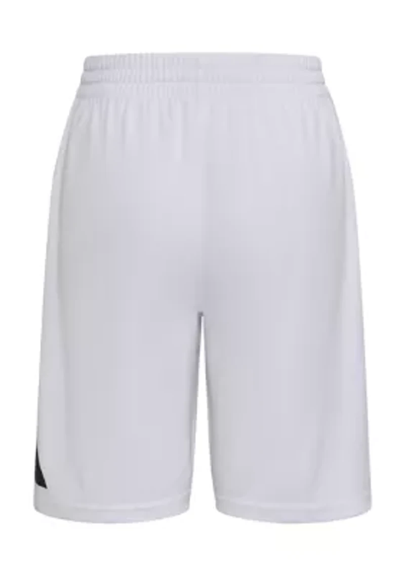 Boys 8-20 Elastic Waistband Big Logo Shorts