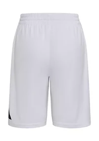 Boys 8-20 Elastic Waistband Big Logo Shorts