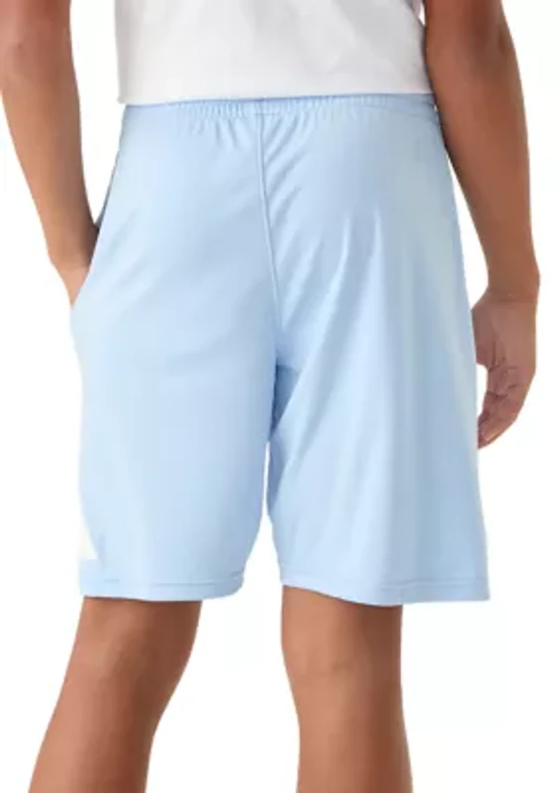 Boys 8-20 Elastic Waistband Big Logo Shorts