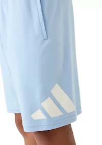 Boys 8-20 Elastic Waistband Big Logo Shorts