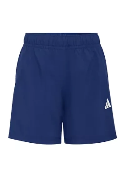 Boys 8-20 Elastic Waistband Essentials Small Logo Woven Shorts