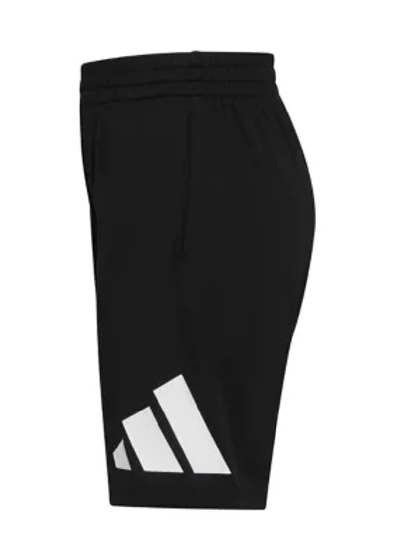 Boys 8-20 adidas Elastic Waistband Essentials Big Logo Shorts