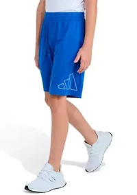 Boys 8-20 Elastic Waistband Essentials Big Logo Shorts