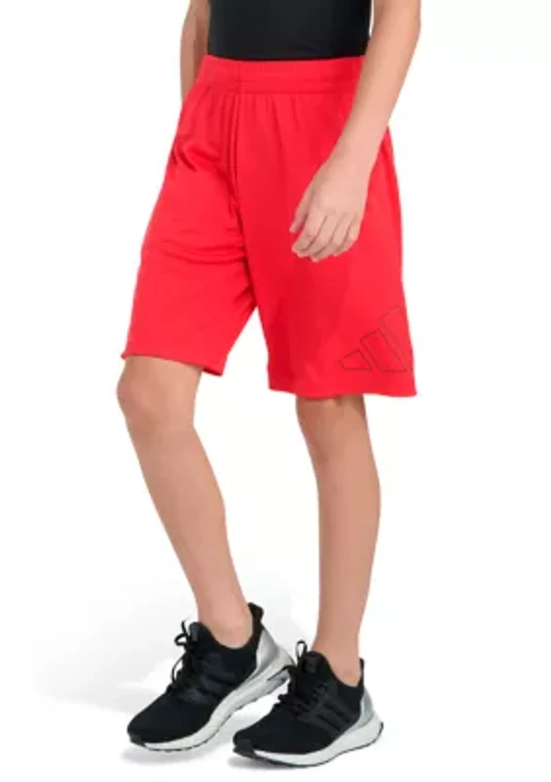 Boys 8-20 Elastic Waistband Essentials Big Logo Shorts