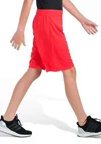 Boys 8-20 Elastic Waistband Essentials Big Logo Shorts