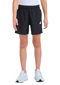 Boys 8-20 Elastic Waistband Essentials Small Logo Woven Shorts