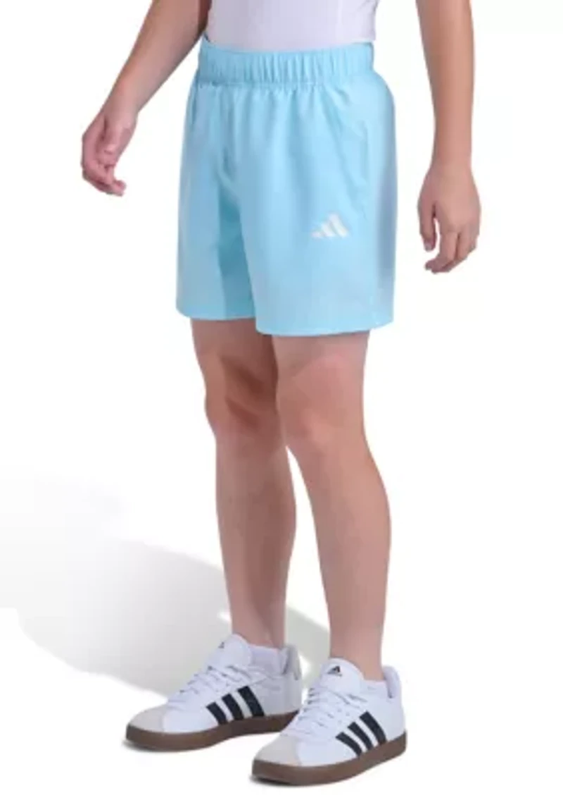 Boys 8-20 Elastic Waistband Essentials Small Logo Woven Shorts