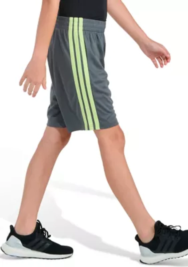 Boys 8-20 Elastic Waistband Essentials 3-Stripe Short