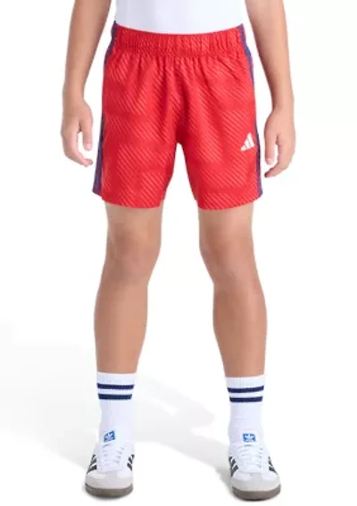 Boys 8-20 Elastic Waistband World Soccer Short