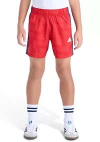 Boys 8-20 Elastic Waistband World Soccer Short