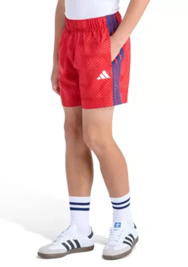 Boys 8-20 Elastic Waistband World Soccer Short