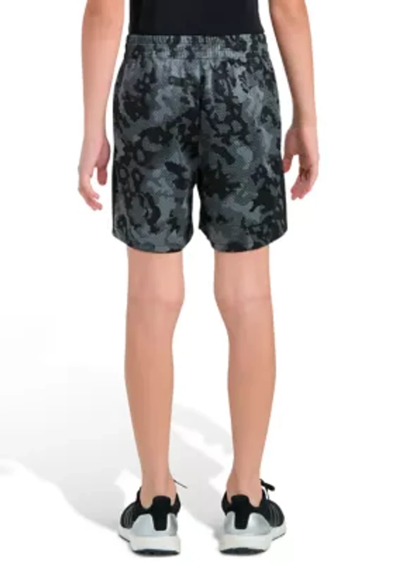 Boys 8-20 Elastic Waistband Printed Camo Shorts