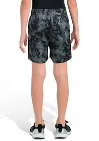 Boys 8-20 Elastic Waistband Printed Camo Shorts