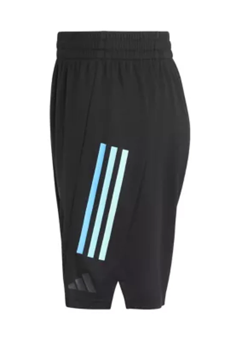 Boys 8-20 AEROREADY® Elastic Waistband Graphic 3 Stripe Shorts