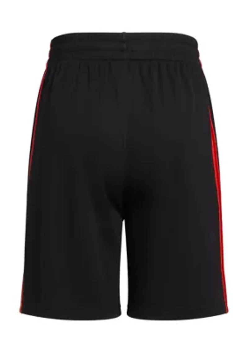 Boys 8-20 Elastic Waist 3-Stripe Mesh Shorts