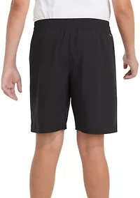 Boys 8-20 Elastic Waistband Sportwear Logo Shorts - Extended Sizing