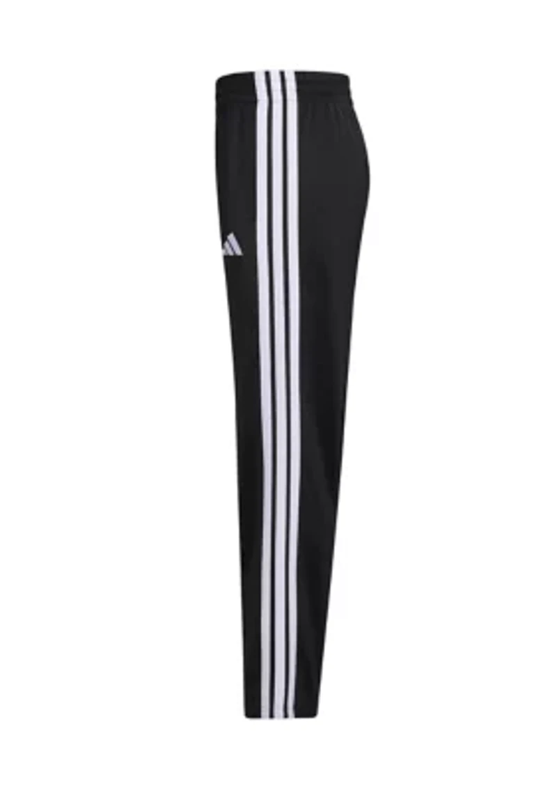 Boys 8-20 Elastic Waistband Essential 3-Stripe Straight Leg Pants