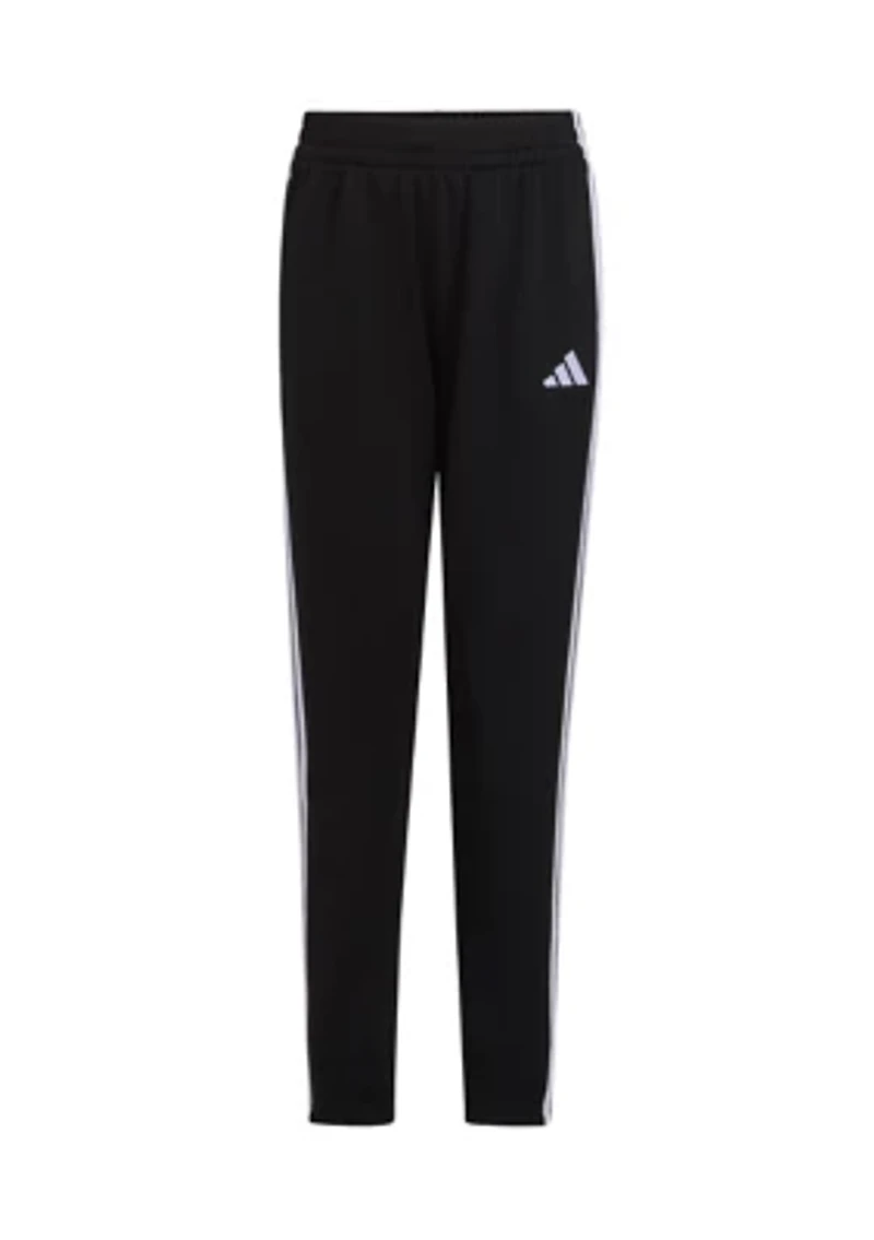 Boys 8-20 Elastic Waistband Essential 3-Stripe Tapered Pants