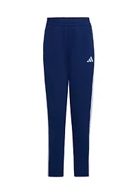 Boys 8-20 Elastic Waistband Essential 3-Stripe Tapered Pants