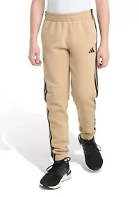 Boys 8-20 Elastic Waistband Essential 3 Stripe Fleece Jogger Pants