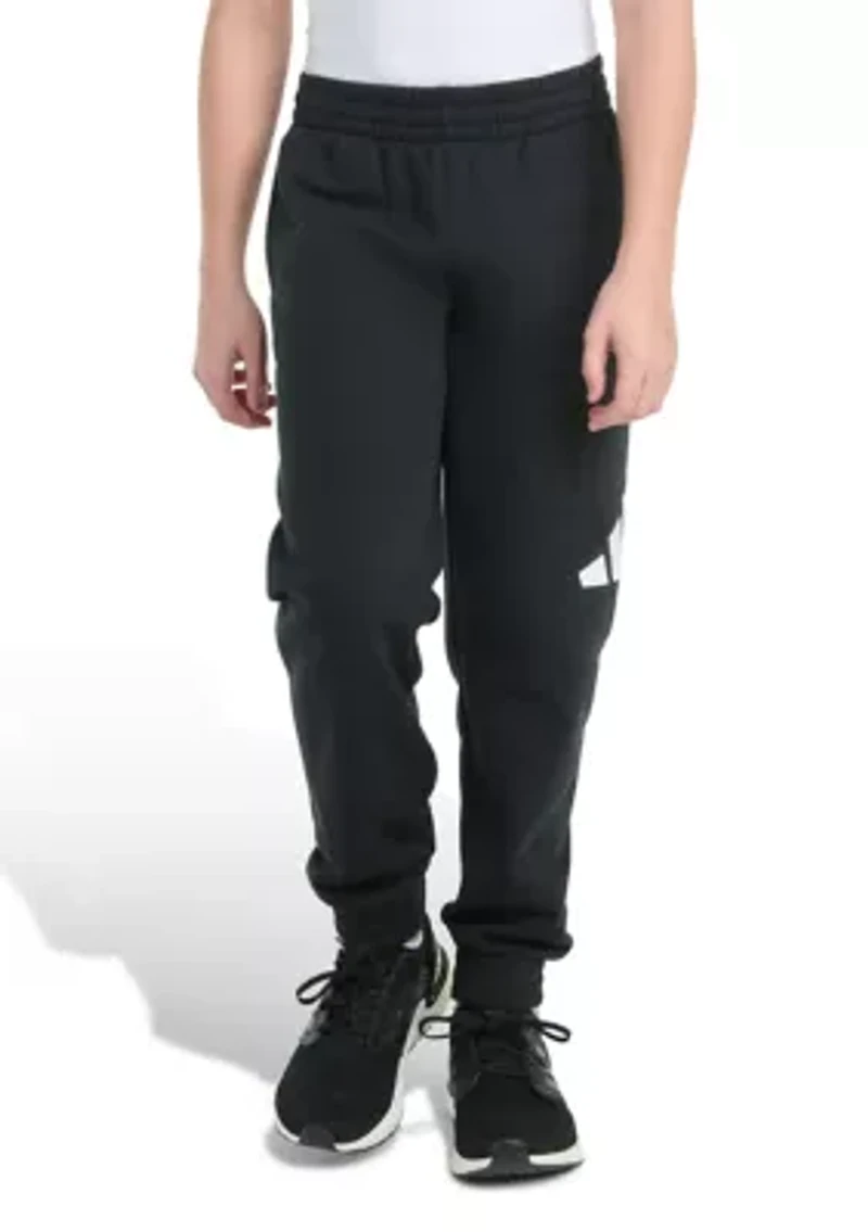 Boys 8-20 Elastic Waistband Essential Big Logo Fleece Jogger Pants