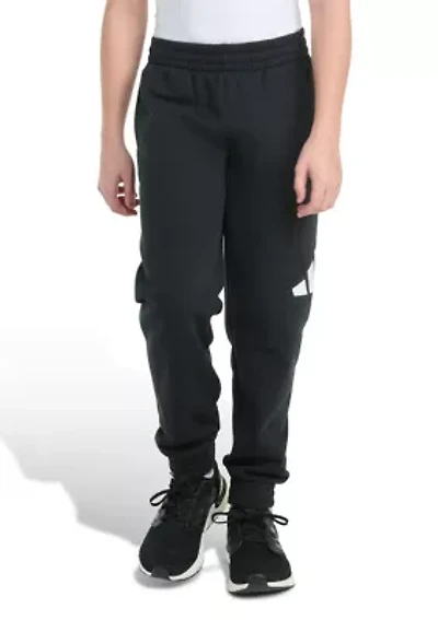 Boys 8-20 Elastic Waistband Essential Big Logo Fleece Jogger Pants