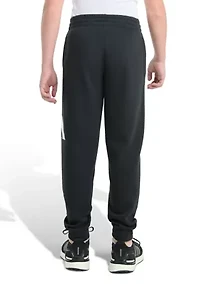 Boys 8-20 Elastic Waistband Essential Big Logo Fleece Jogger Pants