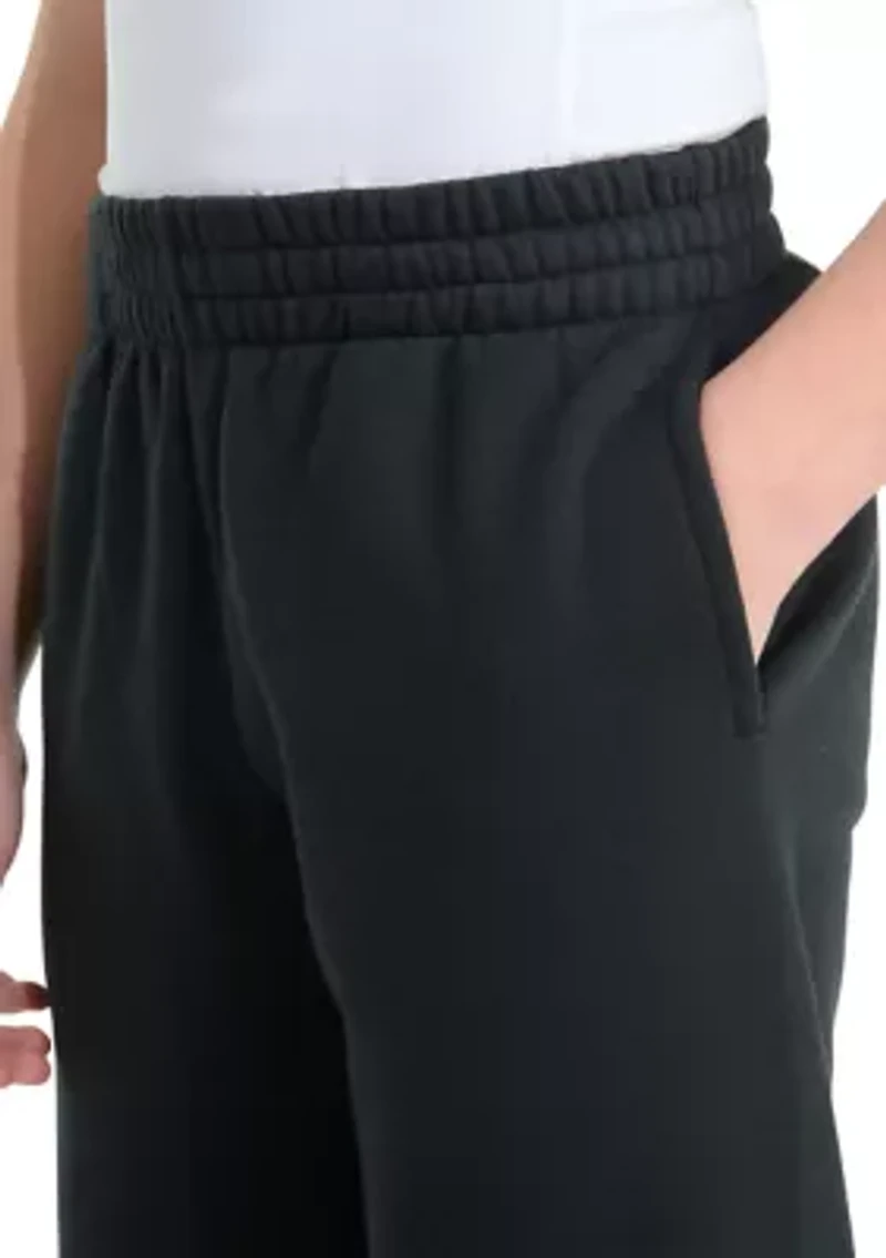 Boys 8-20 Elastic Waistband Essential Big Logo Fleece Jogger Pants