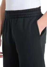 Boys 8-20 Elastic Waistband Essential Big Logo Fleece Jogger Pants