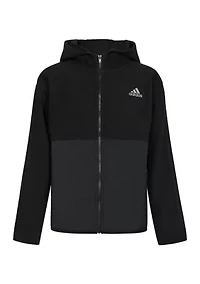 Boys 8-20 Long Sleeve Full Zip Cozy Mix Jacket