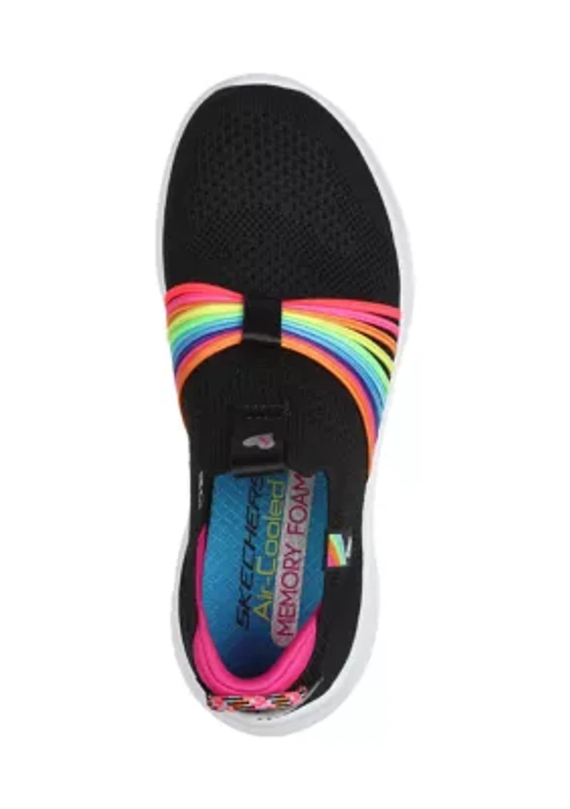 Big Kid Girls Ultra Flex 3.0 Sneakers - Rainbow Speed
