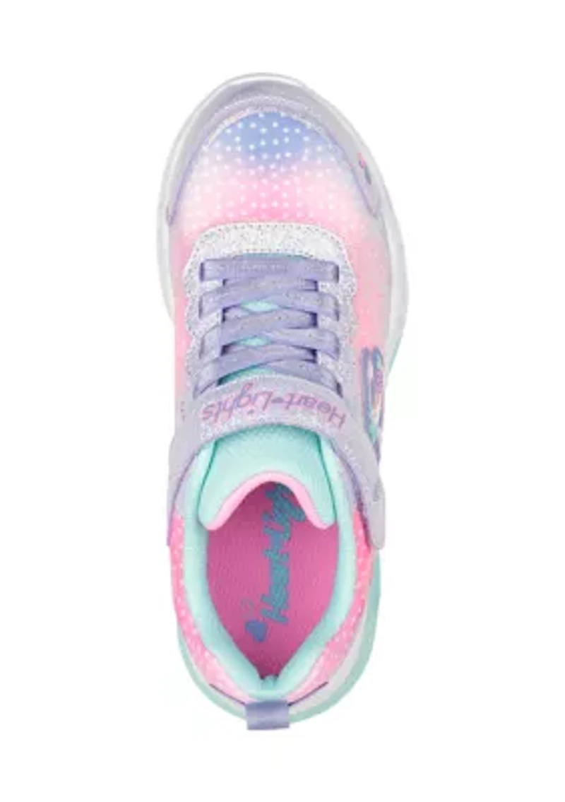 Youth Girls Flutter Heart Lights - Simply Love Sneakers