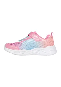 Youth Girls S-Lights® Ombré Express Sneakers: Wavy Beams