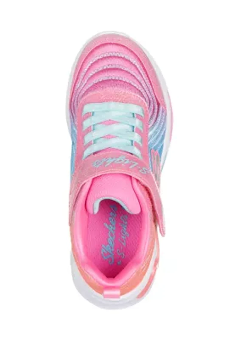 Youth Girls S-Lights® Ombré Express Sneakers: Wavy Beams