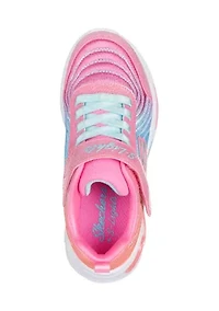 Youth Girls S-Lights® Ombré Express Sneakers: Wavy Beams