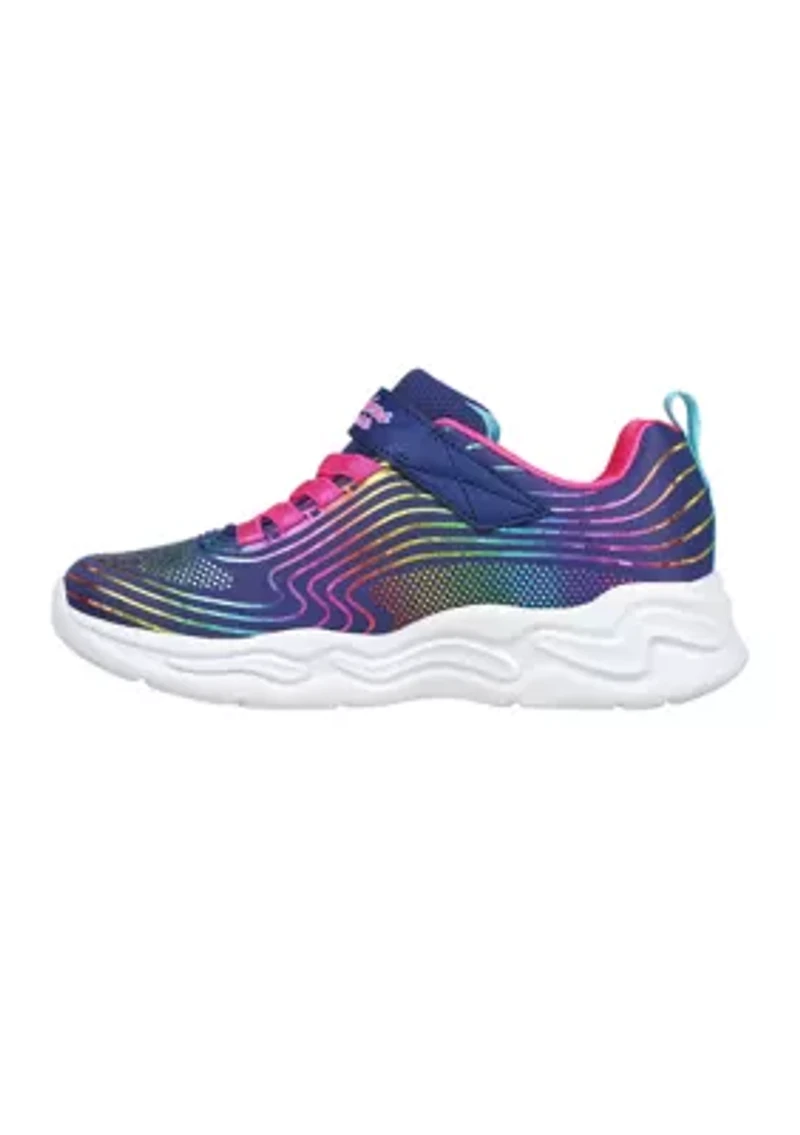 Youth Girls S Lights: Sneakers - Wavy Beams